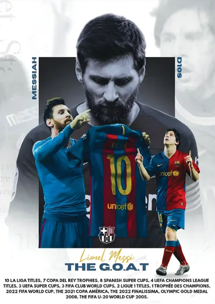 Lionell Messi the G.O.A.T Legacy Wall Poster